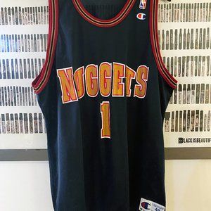 Champion - Mahmoud Abdul-Rauf Denver Nuggets Vintage Jersey (1994) #1 48